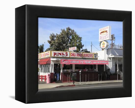 Pinks Hot Dogs, an La Institution, La Brea Boulevard, Hollywood, Los Angeles, California, United St-Wendy Connett-Framed Premier Image Canvas