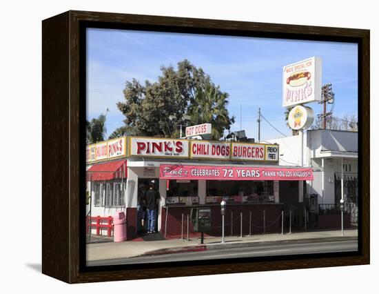 Pinks Hot Dogs, an La Institution, La Brea Boulevard, Hollywood, Los Angeles, California, United St-Wendy Connett-Framed Premier Image Canvas