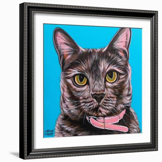 Pinky Cat-Carolee Vitaletti-Framed Art Print