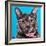 Pinky Cat-Carolee Vitaletti-Framed Art Print