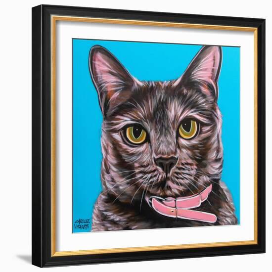 Pinky Cat-Carolee Vitaletti-Framed Art Print