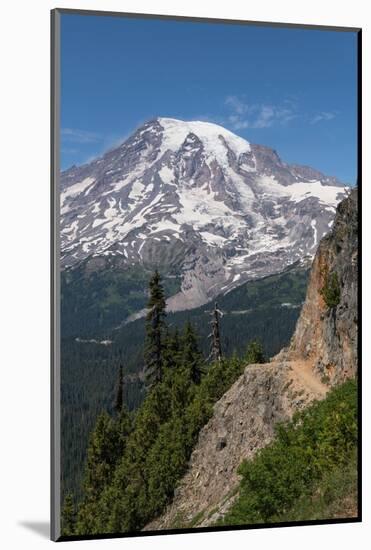 Pinnacle Peak Trail at Pinnacle saddle. Mount Rainier National Park-Alan Majchrowicz-Mounted Photographic Print