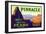 Pinnacle Pear Label-null-Framed Art Print