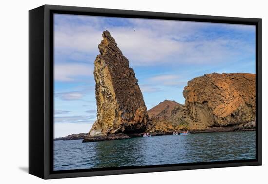 Pinnacle Rock, Bartholomew Island, Galapagos Islands, Ecuador.-Adam Jones-Framed Premier Image Canvas