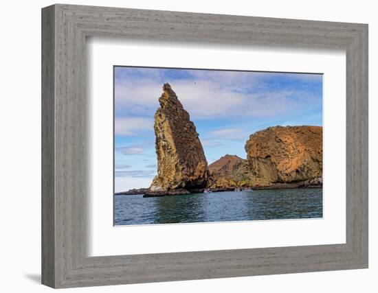 Pinnacle Rock, Bartholomew Island, Galapagos Islands, Ecuador.-Adam Jones-Framed Photographic Print
