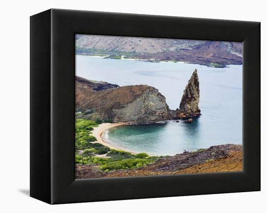 Pinnacle Rock, Isla Bartholome, Galapagos Islands, UNESCO World Heritage Site, Ecuador-Christian Kober-Framed Premier Image Canvas