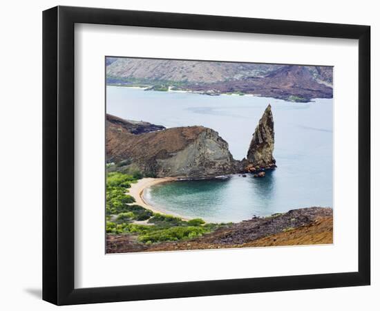 Pinnacle Rock, Isla Bartholome, Galapagos Islands, UNESCO World Heritage Site, Ecuador-Christian Kober-Framed Photographic Print