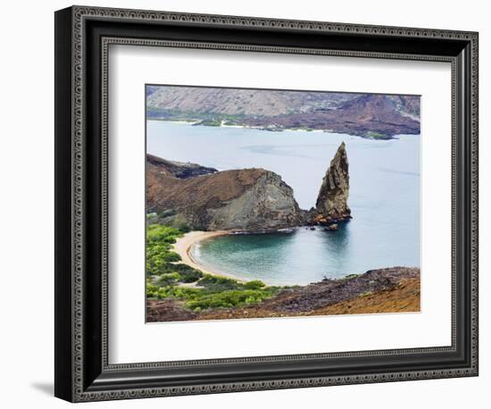 Pinnacle Rock, Isla Bartholome, Galapagos Islands, UNESCO World Heritage Site, Ecuador-Christian Kober-Framed Photographic Print