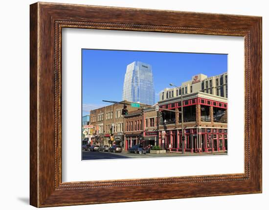 Pinnacle Tower and Broadway Street, Nashville, Tennessee, United States of America, North America-Richard Cummins-Framed Photographic Print