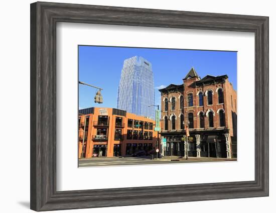 Pinnacle Tower and Broadway Street, Nashville, Tennessee, United States of America, North America-Richard Cummins-Framed Photographic Print