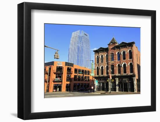 Pinnacle Tower and Broadway Street, Nashville, Tennessee, United States of America, North America-Richard Cummins-Framed Photographic Print