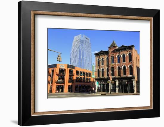 Pinnacle Tower and Broadway Street, Nashville, Tennessee, United States of America, North America-Richard Cummins-Framed Photographic Print