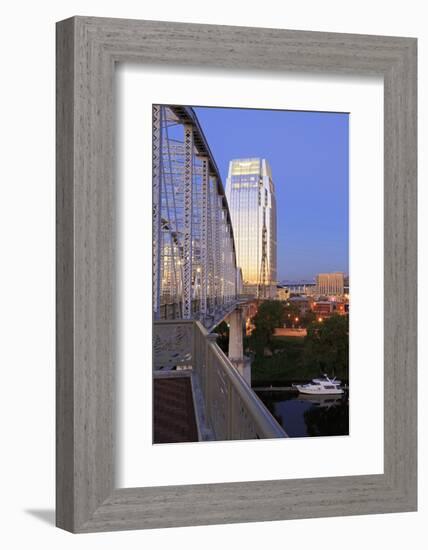 Pinnacle Tower and Shelby Pedestrian Bridge-Richard Cummins-Framed Photographic Print