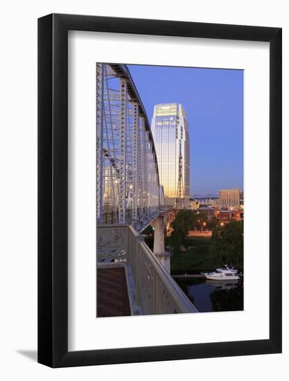 Pinnacle Tower and Shelby Pedestrian Bridge-Richard Cummins-Framed Photographic Print