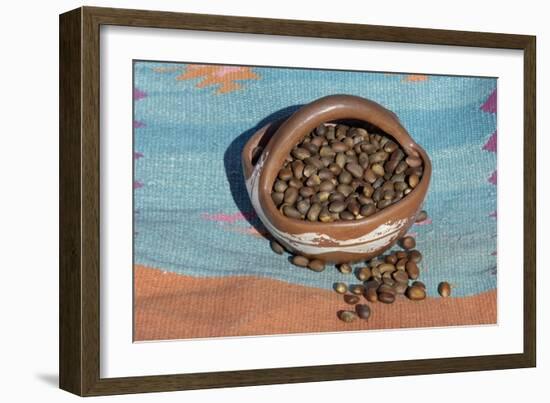 Pinon Nuts, an Important Food of Southwestern Native Americans, in a Pueblo Indian Pottery Bowl-null-Framed Giclee Print