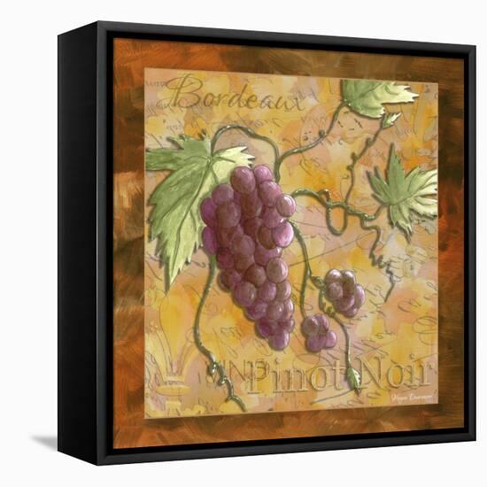 Pinot Noir Wine Grapes-Megan Aroon Duncanson-Framed Stretched Canvas