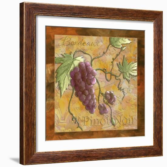 Pinot Noir Wine Grapes-Megan Aroon Duncanson-Framed Art Print