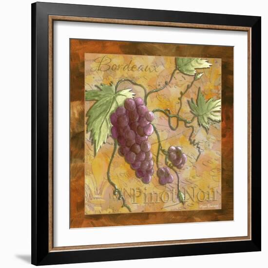 Pinot Noir Wine Grapes-Megan Aroon Duncanson-Framed Art Print