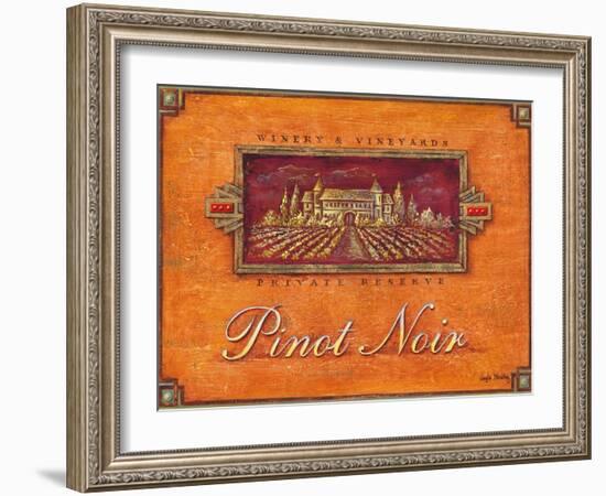 Pinot Vineyard-Angela Staehling-Framed Art Print