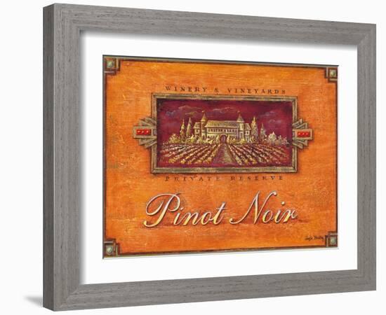 Pinot Vineyard-Angela Staehling-Framed Art Print