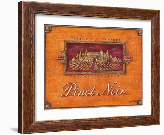 Pinot Vineyard-Angela Staehling-Framed Art Print