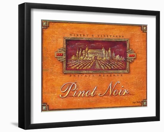 Pinot Vineyard-Angela Staehling-Framed Art Print