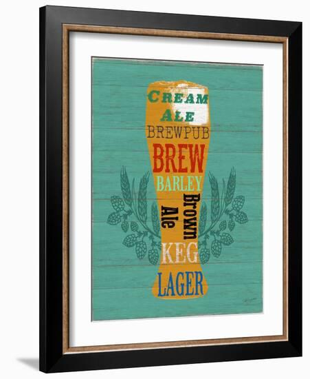 Pint Glass of Beer-Sam Appleman-Framed Art Print