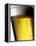 Pint of Cold Lager Beer with Foam Head-Steve Lupton-Framed Premier Image Canvas