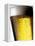 Pint of Cold Lager Beer with Foam Head-Steve Lupton-Framed Premier Image Canvas