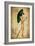 Pinup Girl in the Shade-GI ArtLab-Framed Giclee Print