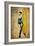 Pinup Girl Surfing-GI ArtLab-Framed Giclee Print