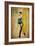 Pinup Girl Surfing-GI ArtLab-Framed Giclee Print