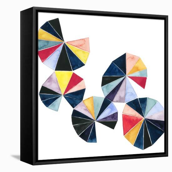 Pinwheel Bright II-Grace Popp-Framed Stretched Canvas