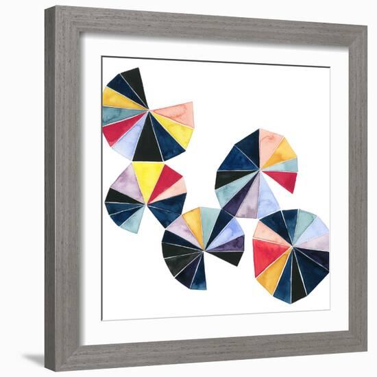 Pinwheel Bright II-Grace Popp-Framed Art Print