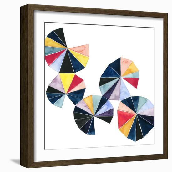 Pinwheel Bright II-Grace Popp-Framed Art Print
