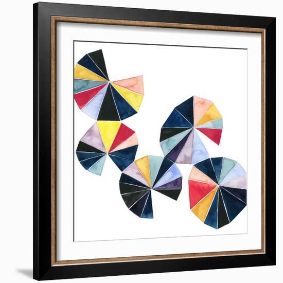 Pinwheel Bright II-Grace Popp-Framed Art Print