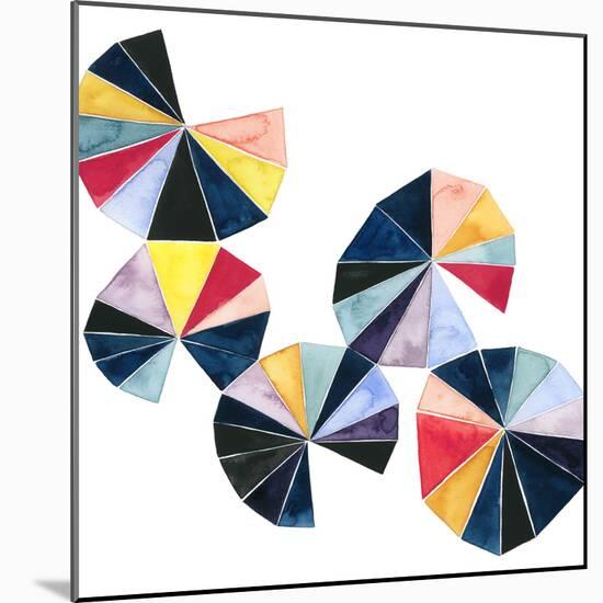 Pinwheel Bright II-Grace Popp-Mounted Art Print