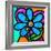 Pinwheel Daisy Blue-Steven Scott-Framed Giclee Print