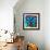 Pinwheel Daisy Blue-Steven Scott-Framed Giclee Print displayed on a wall