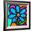 Pinwheel Daisy Blue-Steven Scott-Framed Giclee Print