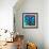 Pinwheel Daisy Blue-Steven Scott-Framed Giclee Print displayed on a wall