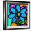 Pinwheel Daisy Blue-Steven Scott-Framed Giclee Print