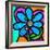 Pinwheel Daisy Blue-Steven Scott-Framed Giclee Print