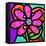 Pinwheel Daisy Pink-Steven Scott-Framed Premier Image Canvas