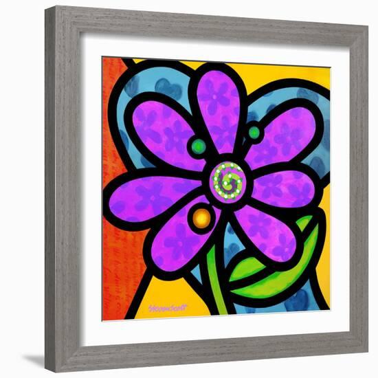 Pinwheel Daisy Purple-Steven Scott-Framed Giclee Print