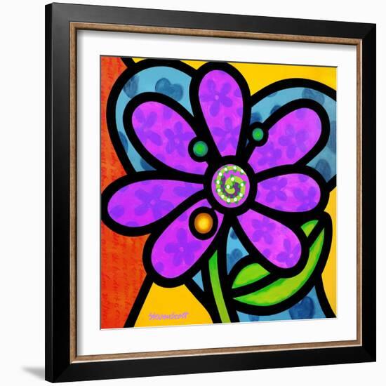 Pinwheel Daisy Purple-Steven Scott-Framed Giclee Print