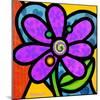 Pinwheel Daisy Purple-Steven Scott-Mounted Giclee Print