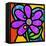 Pinwheel Daisy Purple-Steven Scott-Framed Premier Image Canvas