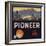 Pioneer Brand - Lindsay, California - Citrus Crate Label-Lantern Press-Framed Art Print