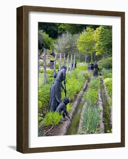 Pioneer Gardener Statue in Brigham Young Historic Park, Salt Lake City, Utah, USA-Richard Cummins-Framed Photographic Print